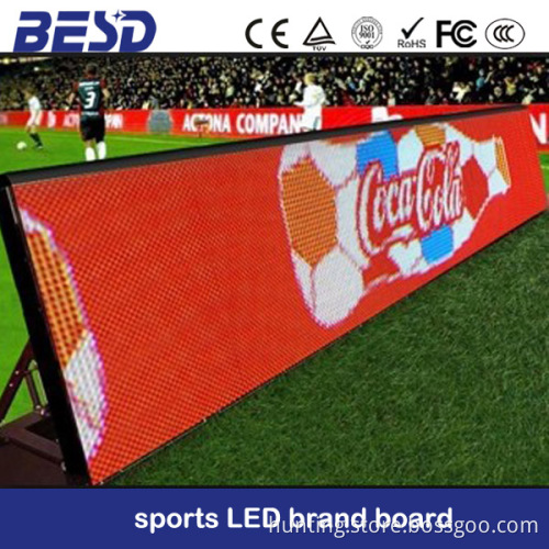 sports stadium perimeter outdoor p10 led advertising display sports arena led screen